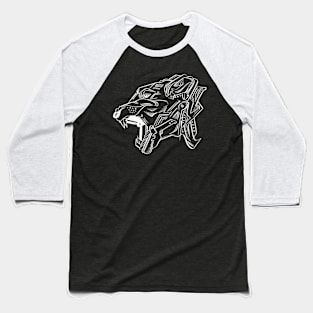 Tiger Mecha street art style (White colour) Baseball T-Shirt